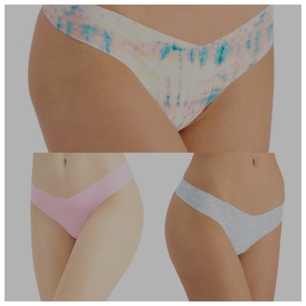Lot of 3 Jenni No Show Thongs Underwear 3XL XXXL